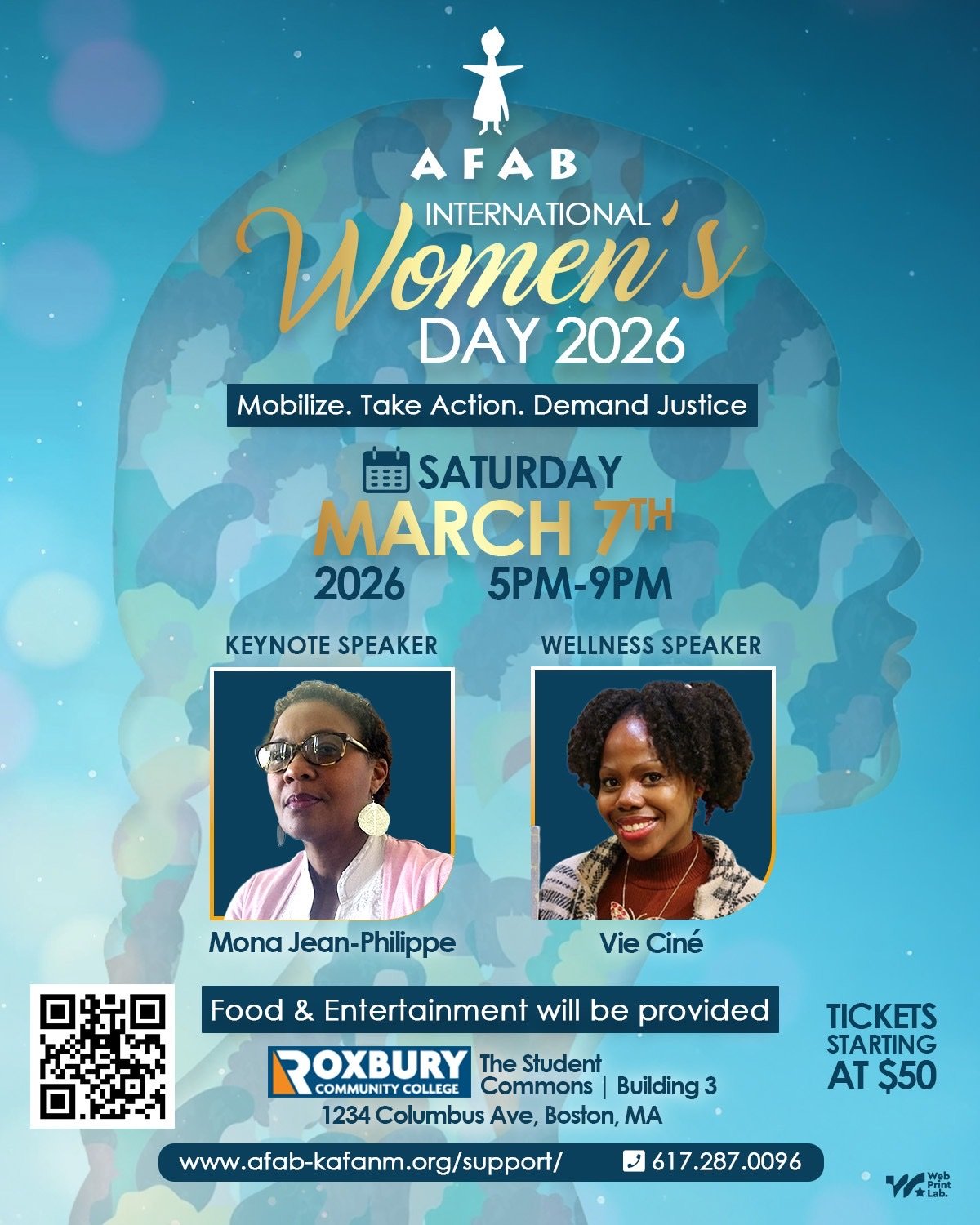 AFAB Annual International Women's Day Event on March 7th from 5PM to 9PM
